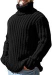 Runcati Mens Sweaters Turtleneck Ca