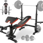 OPPSDECOR 660lbs 6 in 1 Weight Benc