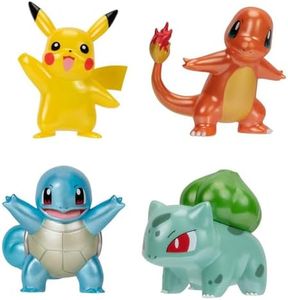 Pokémon Select Metallic Battle Pack - Four 3-inch Battle Figures with Special Metallic Finish