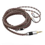 Linsoul TRIPOWIN C8 8-Core Silver Copper Foil Braided Earphone Replacement Upgrade Cable, Tinsel Silver Copper Wire for UE900s SE215 SE425 TIN Audio T2 T3 BGVP (2.5mm Plug, MMCX Connector)