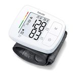 Beurer BC21 Wrist Blood Pressure Monitor with Voice output, Arrhythmia Detection, Fully automatic blood pressure & pulse measurement, Colour-coded WHO risk indicator, Certified medical device