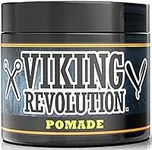 Viking Revolution Pomade For Men Firm Hold - Style & Finish Your Hair - Hair Pomade Men - Firm Strong Hold & High Shine Styling Support - Water Based, Easy To Wash Out Mens Hair Pomade (113g)