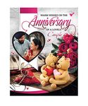 Red Moments Personalized Greeting Card for Anniversary