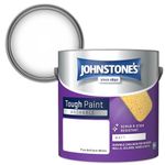 Johnstone's - Washable Paint - Pure Brilliant White - Matt Finish - Emulsion Paint - Highly Durable - Stain Resistant - Non Toxic & Low Odour - 12m2 Coverage per Litre - 2.5L