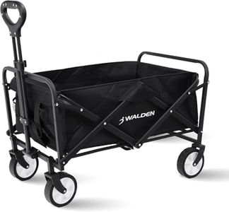 Chariot de plage pliable de grande capacité, chariot de plage pliable stable et portable, chariot pliable pour le sport, le shopping, le camping