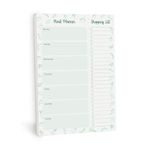 Rileys & Co 52-Page Meal Planner Note Pad with Tear-off Grocery List, Weekly Menu Planning Notebook for Weight Loss or Family Dinner with Perforated Easy-Tear Shopping Checklist, 10 x 7 inches