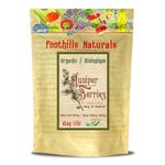 Foothills Naturals Organic Juniper Berries Whole - 454g / 1 Pound, 200+ Servings Urinary Tract Support