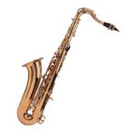 Kadence Saxophone Tenor Gold, Leather Case, Mouthpiece, Polishing Cloth, Cleaning Rod And White Gloves