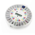 Pivotell® Advance Clear Lid Automatic Pill Dispenser with 24 Alarms - Enhanced Security Technology trusted by the NHS to help Dementia, Alzheimer's & Elderly Patients remember to take their medication