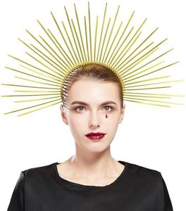 Fantherin Women’s Mary Halo Crown Headband Zip Tie Halo Crown Goddess Headpiece Headdress for Cosplay Halloween