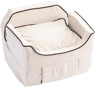 Snoozer Luxury Lookout Pet Car Seat, Medium Luxury II, Buckskin with Java