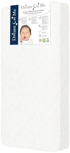 Dream On Me Twilight 5” 88 Coil Innerspring Crib and Toddler Mattress, Platinum Waterproof Vinyl Cover, Greenguard Gold & JPMA Certified, 10 Years Manufacture Warranty, Made in U.S.A, Removable Cover