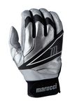 Marucci 2014 ELITE Batting Gloves, Silver, X-Large