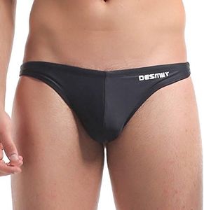 sandbank Men's Sexy Low Rise Mesh Thong Swim Briefs (Asian Tag L Waist:31"-32", Black #1)