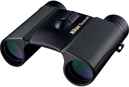 Nikon Trailblazer 8x25 ATB Black Binoculars 8218 | Waterproof, Fogproof, Dual-hinge design, Compact Binocular, Black Rubber Armoring, Mutlilayer-coated lenses | Official Nikon USA Model