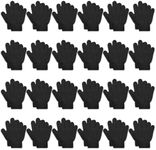 ONESING 24 Pairs Kid Gloves Knitted Children Gloves Bulk For Boys Girls - Stylish and Warm Winter Attachments Mixcolor A