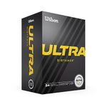 Wilson Golf Balls, Ultra Distance, Two-Piece Golf Ball, 24 Balls, White