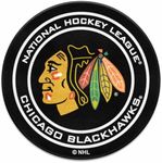 FANMATS NHL Chicago Blackhawks Nylon Face Hockey Puck Rug