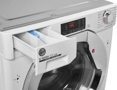 Hoover Integrated Washing Machine, 9kg 1400RPM – White/Chrome