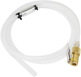 FIRSTINFO Hydraulic Brake Bleeder Tool, Lockable Brake Fluid Bleeder Hose with Non-Return Check Valve Made in Taiwan