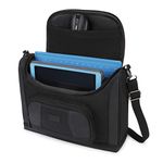 USA GEAR Portable Messenger Tablet Travel Bag- Works with Samsung Galaxy Tab 3 , Microsoft Surface 2 , Google Nexus 7 , Nook HD , Lenovo IdeaPad Yoga 11S , ASUS Transformer Pad TF300 , Coby Kyros 7 & More + Bonus Cleaning Kit