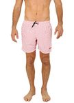 Uzzi Men's South Beach Swim Trunks Red M