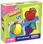 Frank Fruits - A Set of 3 Jigsaw Puzzle for Kids Above 3+ Years - Fun & Challenging Brain Booster Games - Educational Puzzle for Focus and Memory - 10209