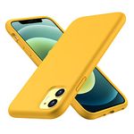 CellEver Silicone Case for iPhone 11, Slim Shockproof Case with Soft Touch Microfiber Lining Cushion (Yellow)