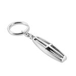 3D Chrome Car Logo Key Caes Alloy Key Holder Keychain for Man and Women Car Accessories (fit lincoln)