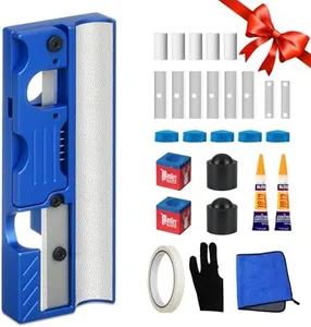 Bvrocio 11-in-1 Aluminum Alloy Pool Cue Tip Shaper - All-in-One Pool Stick Tips Replacement & Maintenance Tool for Billiards Players