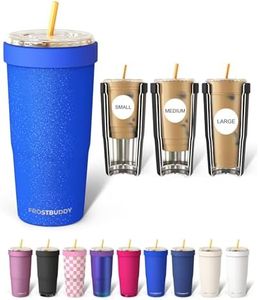 Frost Buddy Togo Buddy 30 oz Stainless Steel Vacuum Insulated Tumbler To Go Coffee Cup – Iced Coffee Cups, Iced Coffee Sleeve, Travel Mug, Thermal Cup for Hot & Cold Drinks, Dunkin Cup (Royal Glitz)