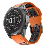 ISABAKE Watch Strap for Fenix 7, Fenix 5/5 Plus, Fenix 6/6 Pro, 22mm QuickFit Silicone Replacement Band for Approach S60