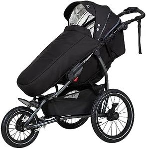 X-lander X-Run Jogger - Cochecito de paseo para correr de 3 ruedas grandes hasta 22 kg (Carbon Black)