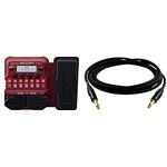 Zoom Bass Multi-Effects Pedal (B1X FOUR) + Digiflex HPP-10 Performance Series 10' Guitar/Instrument Cable