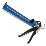 G4GADGET Heavy Duty Blue Caulking Gun - 310ml | Strong Skeleton Frame for Sealants, Silicones & Adhesives | Professional Grade with Smooth Rod, Ergonomic Grip & Precision Flow Control