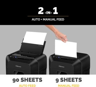 Fellowes AutoMax 90M Micro-Cut Shredder – Automatic Paper Shredding