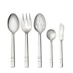 HENCKELS Madison Square 65 Piece 18/10 Polished Menu Flatware Set - Squared Handle, Corrosion & Stain Resistant Silver-Like Lustre, 22516-365