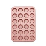 Wiltshire Rose Gold 24 Cup Muffin Tray, PFOA PTFE Free, Cupcake Mould, Non-Stick Coating, Rectangular Coated Baking Tin, Sheet Steel Bakeware, Carbon Steel, 38.7x26.2x2.1cm