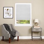 Achim Home Furnishings Cordless Vinyl Room Darkening Pleated Window Shade, 36" x 75", White