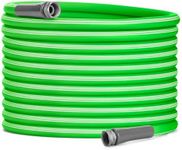 Delxo Garden Hose without Nozzle, 3/4 in. x 100 FT Lightweight Flexible Water Hose for Garden & Yard, Durable Water Hose 100 Ft with Brass Valve, Non-Expandable Copper Bullet Hose Manguera Para Jardin