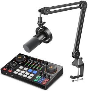 MAONO Podcast Equipment Bundle-XLR USB Podcast Recording Mic kit(PD300X+BA37+E2 Gen2)