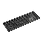 JLab Epic Wireless Keyboard, Black, 108 Keys, Connect Via Bluetooth or USB Wireless Dongle, Multi-Device Toggle, Soft Touch Keys, Smart Media Knob, Custom User Profiles, Rechargeable