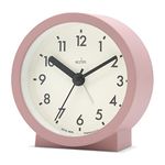 Acctim Gaby Small Analogue Contemporary Beside Alarm Clock Dusty Rose