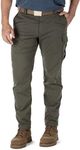 5.11 Tactical Men's Icon Cargo Pant, Flax-Tac Stretch, Guessted, Teflon Finish, Style 74521, Ranger Green, 34x36