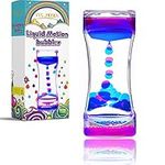 YUE MOTION Liquid Motion Bubbler / Liquid Timer for Sensory Toys, Fidget Toy, Children Activity, Calm Relaxing Desk Toys, Anxiety Toys, Autism Toys, ADHD Fidget Toys, Assorted Colors, One Piece