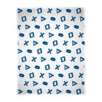 PlayStation Officially Licensed Fleece Blanket | White and Blue Controller Design Super Soft Warm Throw | Perfect For Teen Gaming Bedrooms, Camping & Sleepovers | Size 100x150cm