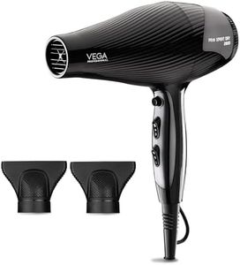 VEGA PROFESSIONAL Pro Xpert Dry 2800 Watts Hair Dryer For Salon Like Hair, 4 Heat & 2 Speed Setting, Black, (Vpphd-10)