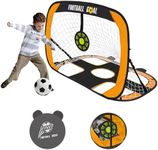 Soccer Goals Net for Backyard Set, BILIONE 4' x 3' Portable Soccer Goal Training Equipment, Pop Up Soccer Net, for Kids Games, Sports, Outdoor Play (Orange-120 * 90 * 90)