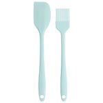 Set 2 Silicone Spatula for Cooking, Non Stick Rubber Spatula Heat Resistant, Soft Silicone Food Safe Spatula Baking, Small Silicone Spatula Set Cake Kitchen for Baking & Mixing(Spatula+ Brush)