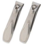 Refine Wide Straight Cut Jaw Toenail Clipper, 2 Count